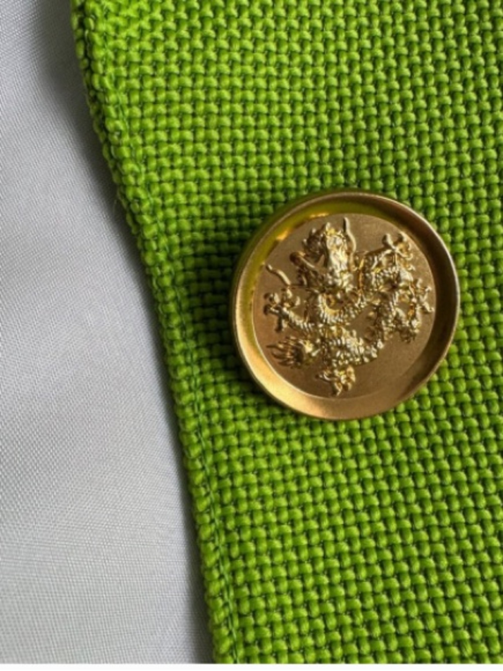 Smythe Lime Green Single-Button Tailored Blazer - Picture 2 of 5